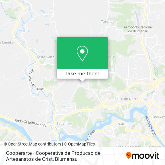 Cooperarte - Cooperativa de Producao de Artesanatos de Crist map