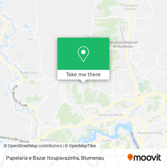 Mapa Papelaria e Bazar Itoupavazinha