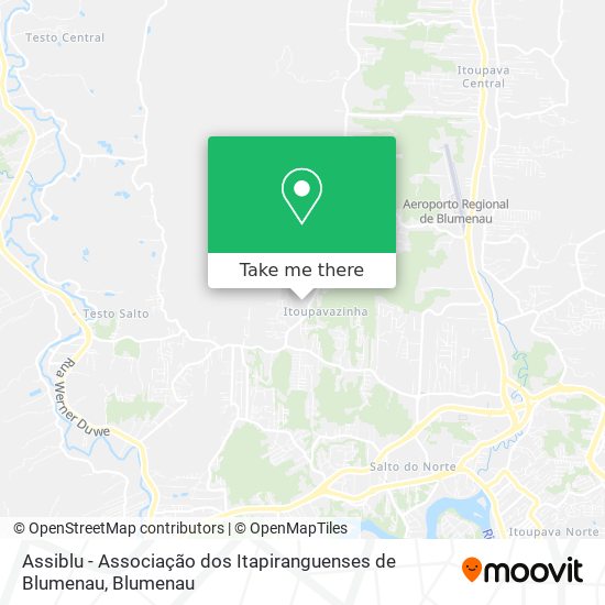 Mapa Assiblu - Associação dos Itapiranguenses de Blumenau