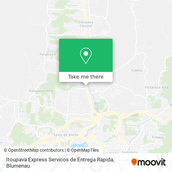 Itoupava Express Servicos de Entrega Rapida map