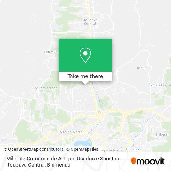 Milbratz Comércio de Artigos Usados e Sucatas - Itoupava Central map