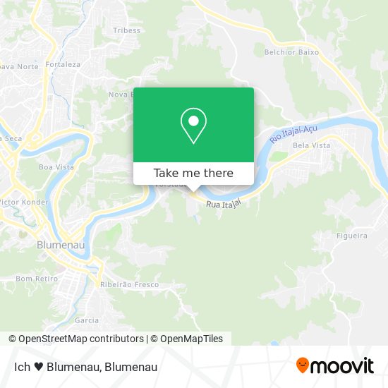 Ich ♥ Blumenau map