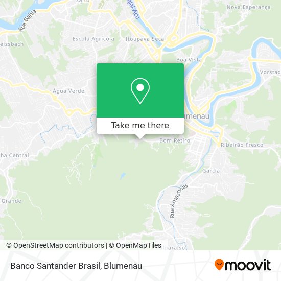 Mapa Banco Santander Brasil