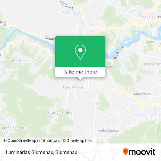 Luminárias Blumenau map