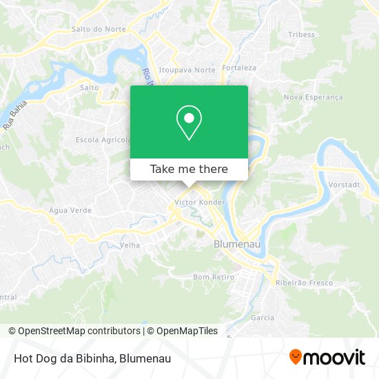 Mapa Hot Dog da Bibinha