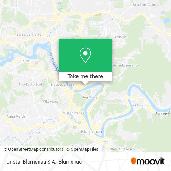 Cristal Blumenau S.A. map