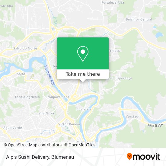 Alp's Sushi Delivery map