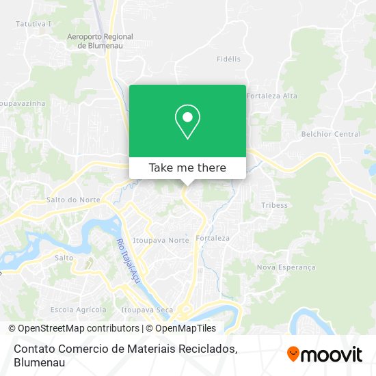 Contato Comercio de Materiais Reciclados map