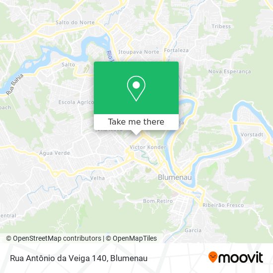 Mapa Rua Antônio da Veiga 140