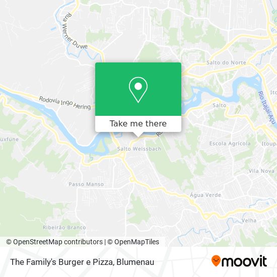 The Family's Burger e Pizza map