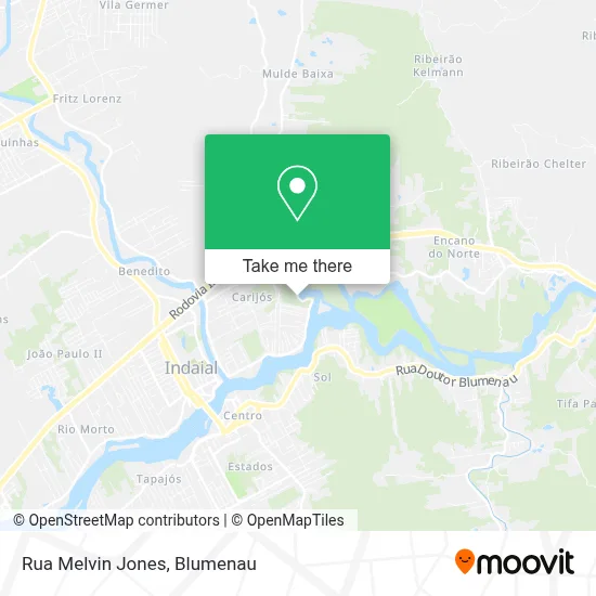 Rua Melvin Jones map