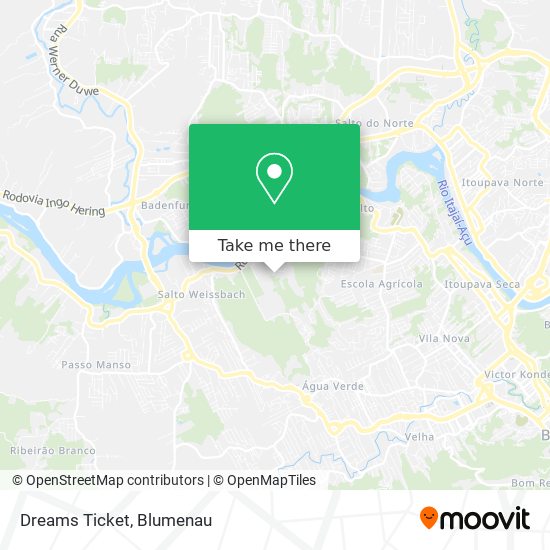 Dreams Ticket map