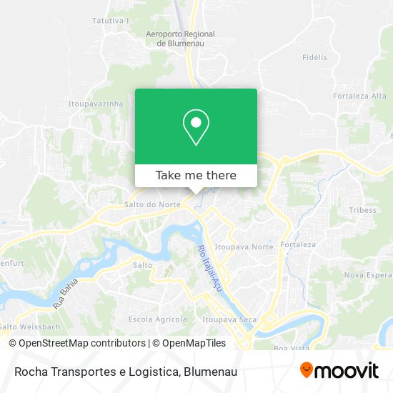 Mapa Rocha Transportes e Logistica