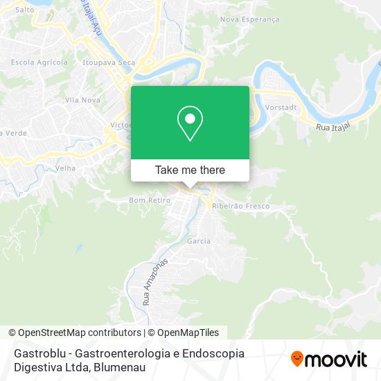 Gastroblu - Gastroenterologia e Endoscopia Digestiva Ltda map