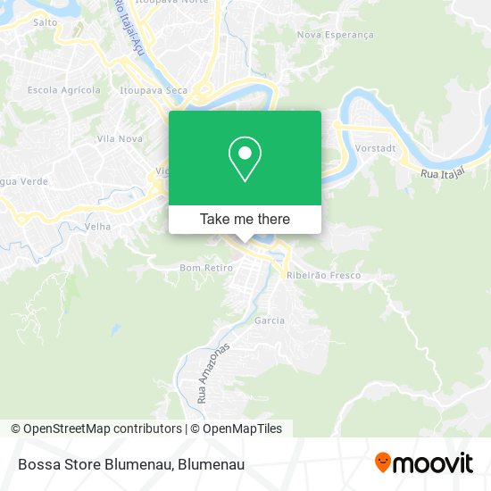 Bossa Store Blumenau map