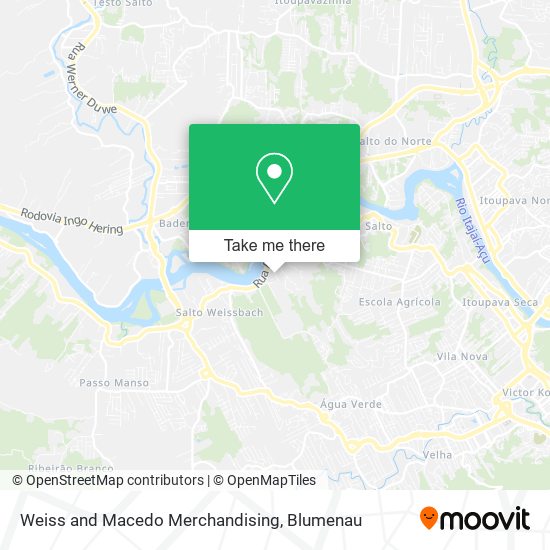 Weiss and Macedo Merchandising map