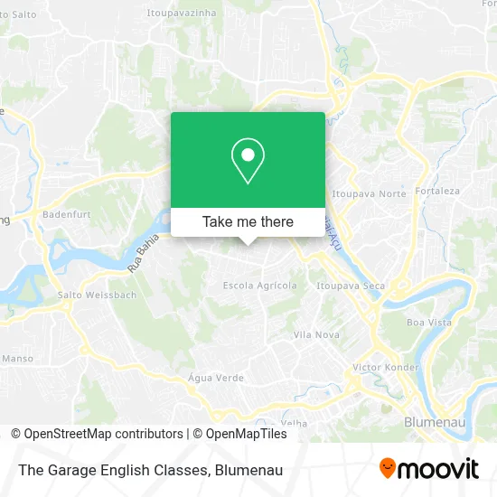 The Garage English Classes map