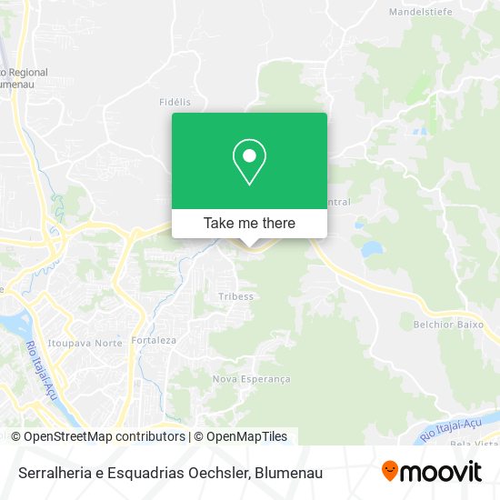 Serralheria e Esquadrias Oechsler map