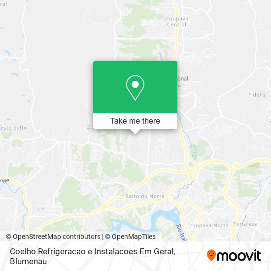 Coelho Refrigeracao e Instalacoes Em Geral map