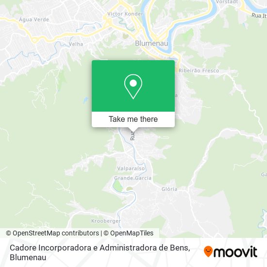 Mapa Cadore Incorporadora e Administradora de Bens