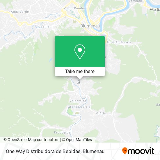 Mapa One Way Distribuidora de Bebidas