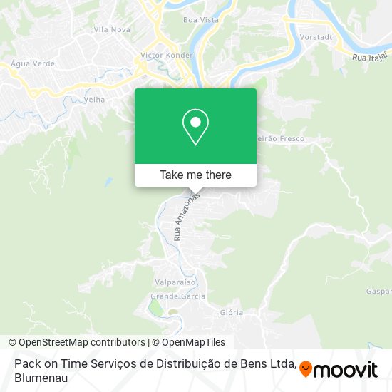 Mapa Pack on Time Serviços de Distribuição de Bens Ltda