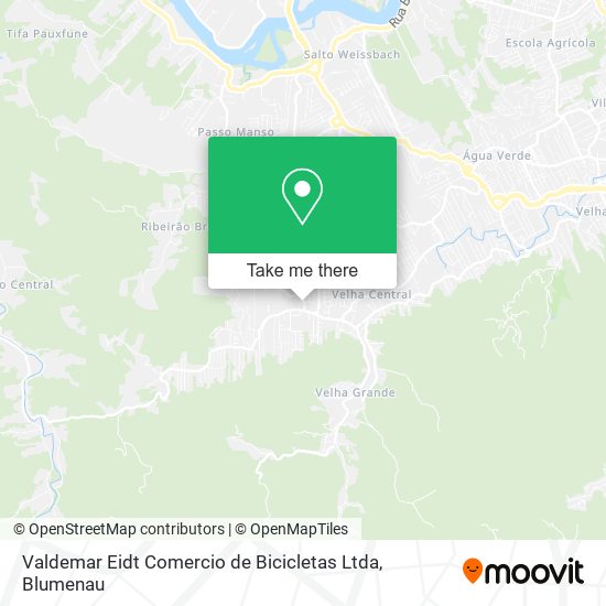 Mapa Valdemar Eidt Comercio de Bicicletas Ltda