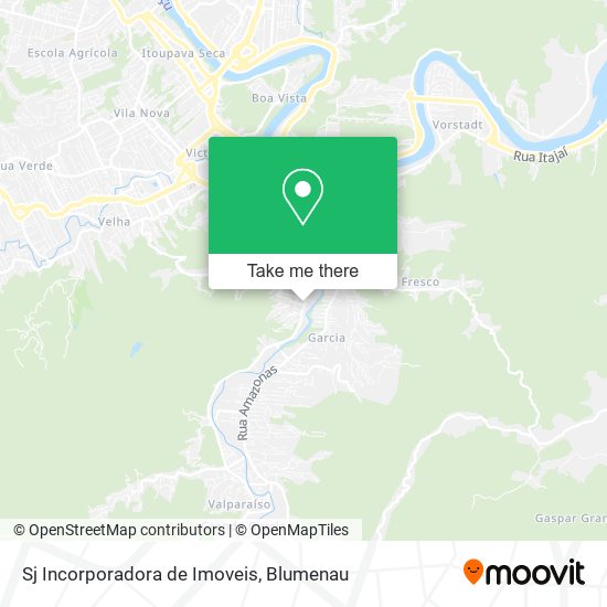 Mapa Sj Incorporadora de Imoveis