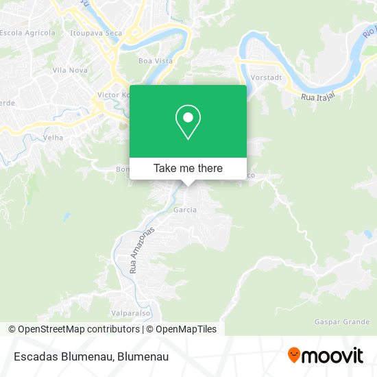 Mapa Escadas Blumenau