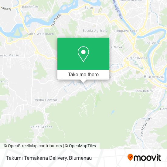 Takumi Temakeria Delivery map