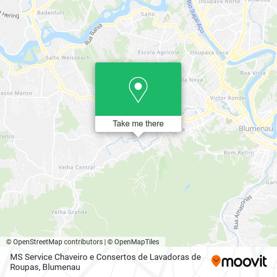 Mapa MS Service Chaveiro e Consertos de Lavadoras de Roupas