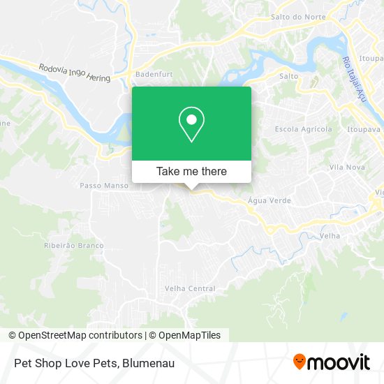 Mapa Pet Shop Love Pets