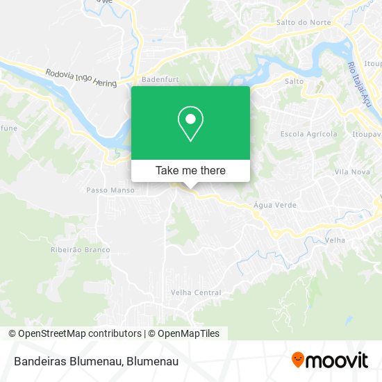 Bandeiras Blumenau map