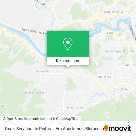 Mapa Geazi Servicos de Pinturas Em Apartamen