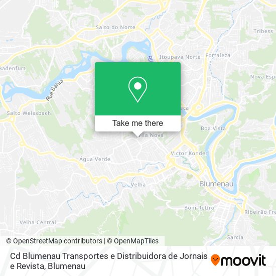 Cd Blumenau Transportes e Distribuidora de Jornais e Revista map