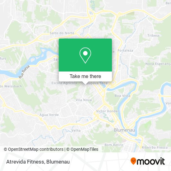 Atrevida Fitness map