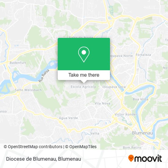 Mapa Diocese de Blumenau