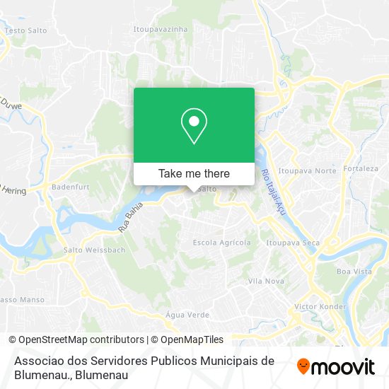 Associao dos Servidores Publicos Municipais de Blumenau. map