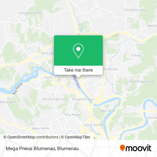 Mega Pneus Blumenau map