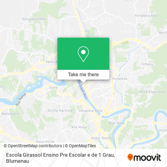 Mapa Escola Girassol Ensino Pre Escolar e de 1 Grau