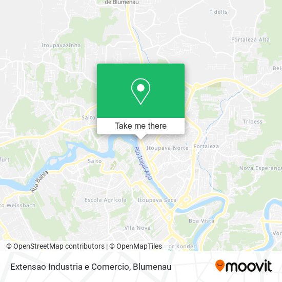 Mapa Extensao Industria e Comercio