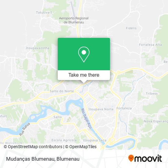 Mudanças Blumenau map