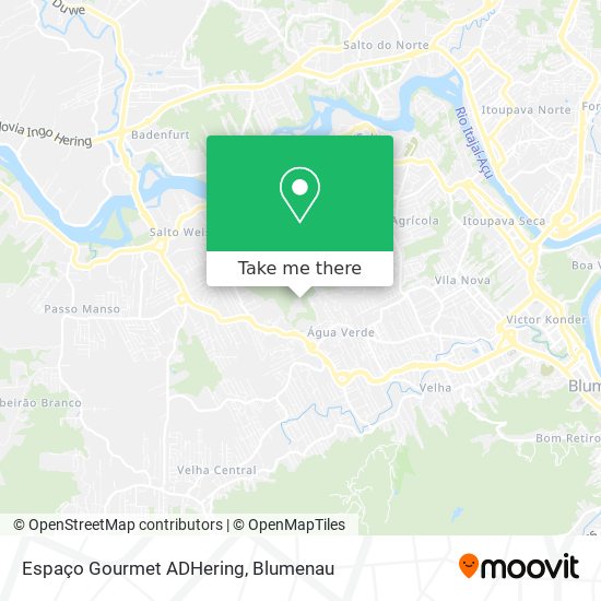 Espaço Gourmet ADHering map
