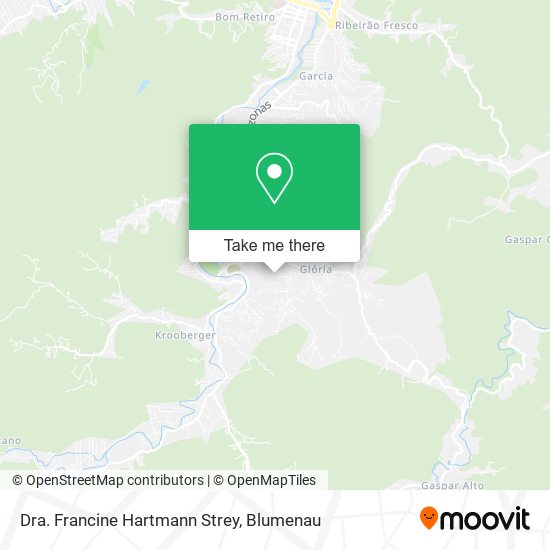 Dra. Francine Hartmann Strey map