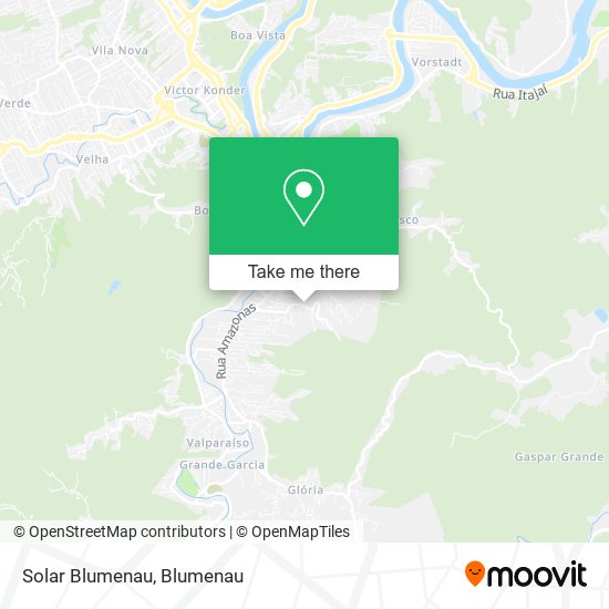 Solar Blumenau map