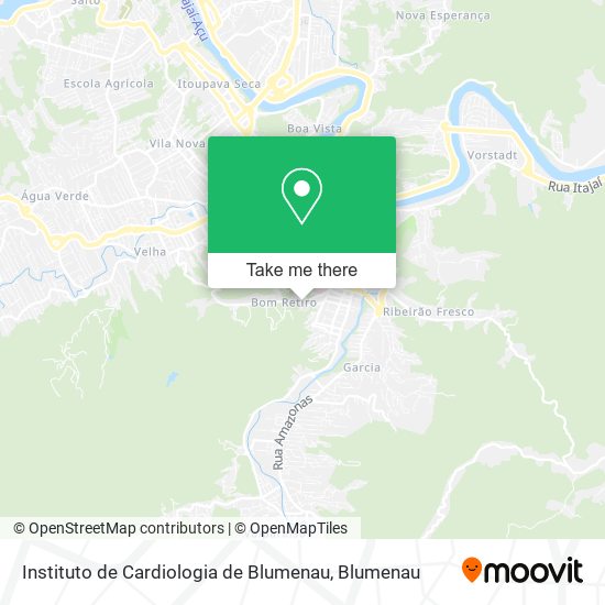 Instituto de Cardiologia de Blumenau map