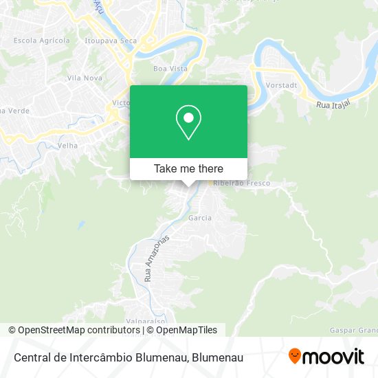 Mapa Central de Intercâmbio Blumenau