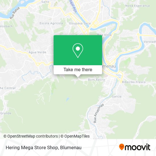 Mapa Hering Mega Store Shop