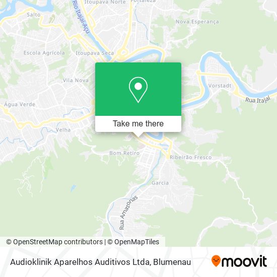 Mapa Audioklinik Aparelhos Auditivos Ltda