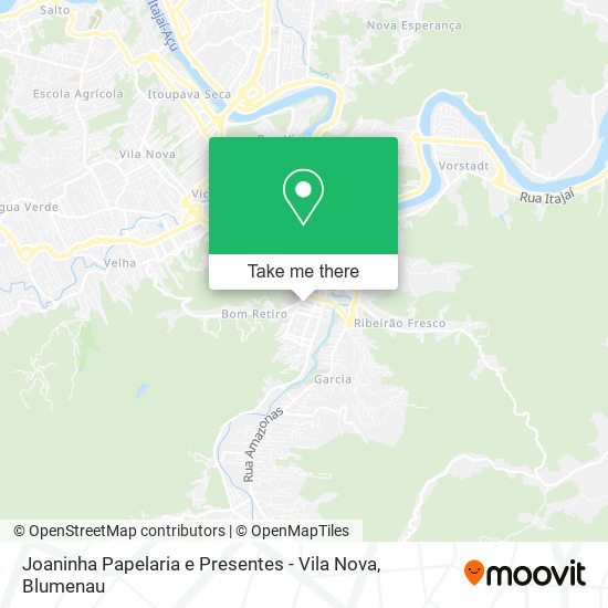 Mapa Joaninha Papelaria e Presentes - Vila Nova